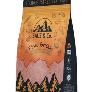 Sal Rosa del Himalaya de Grano Fino Premium en Bolsa Impresa, Sal de Mesa Gourmet de Grado Alimenticio Orgánico para Venta al por Menor y al por Mayor - Product Image 1