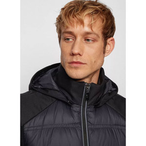 Men's Casual Thick Puffer <b>Jacket</b> Hooded Collar <b>Waterproof</b> Breathable Quick Dry Full Zipper <b>Winter</b> Plus Size Long Sleeves 100% - Product Image 4