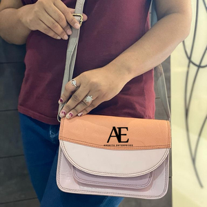 Bolso bandolera elegante de Color rechoncho de cuero reciclado hecho a mano Real, bolso de cuero de alta calidad, bolso bandolera lateral occidental colorido para mujer - Product Image 1