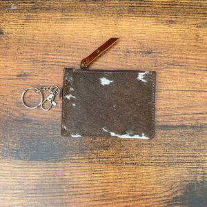 Monedero de cuero genuino Unisex con cremallera, monedero con bolsillo para llaves, tarjeteros para hombres y mujeres, billetera corta multifuncional - Product Image 3