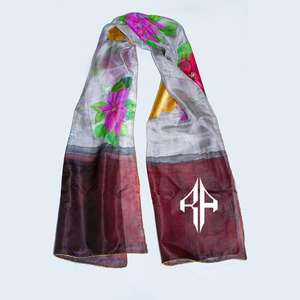 New Premium Quality Wholesale <b>Women's</b> <b>Scarves</b> 100% <b>Silk</b> Material High Quality With Best New Arrival Custom Logo for <b>Women's</b> - Product Image 2