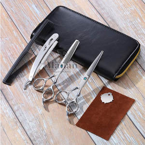 Tijeras de Peluquería Profesionales de Alta Calidad, Acero Inoxidable 4Cr13, Afiladas, para Diestros, Kit de Corte de Cabello con Peine Mediano - Product Image 2