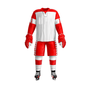 Uniforme de Hockey sobre Hielo de Poliéster 100% para Equipo Deportivo, Jersey y Pantalones para Práctica, Venta al por Mayor, Uniformes de Hockey sobre Hielo Suaves de Alta Calidad, OEM - Product Image 2