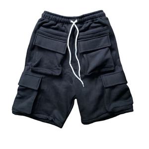 Short en coton blanc avec cordon de serrage à la taille pour homme, nouvelle mode, prix d'usine, haute qualité, 4 poches cargo - Product Image 3