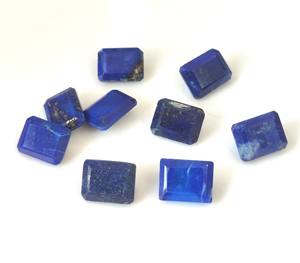 Vente en gros de Lapis Lazuli naturel facetté, bleu, 3x5mm-20x30mm, taille octogonale, avec jeu de couleurs et éclat, pour la fabrication de bijoux - Product Image 1