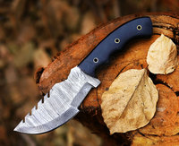 Couteau de survie extérieur à lame fixe fait main en acier Damas avec manche en bois de rose, lame droite de 10 pouces, personnalisation DIY OEM pour le camping