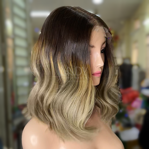 วิกผมลอนธรรมชาติสำหรับผู้หญิงผิวดำผมแท้ลูกไม้ด้านหน้าสีตามสั่ง - Product Image 2