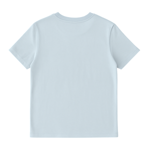 T-shirt court à col rond pour femme, bleu ciel, 100% coton biologique de luxe, pré-rétréci, certifié GOTS, doux, respirant, de qualité supérieure - Product Image 2