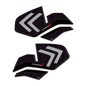 Autocollants de protection latérale de réservoir 3D sur mesure avec logo pour moto Honda CB500F 2019-23 - Product Image 2
