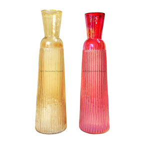 Modern Nordic creative striped colored <b>vase</b> bubble <b>glass</b> <b>vases</b> fashionable retro decorative decoration hydroponic <b>vase</b> for Sale - Product Image 3
