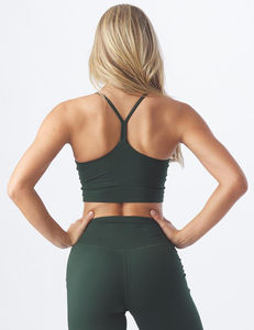 สปอร์ตบราแขนกุดสำหรับเด็กผู้หญิงบราออกกำลังกายเล่นฟิตเนสแบบไร้รอยต่อบราออกกำลังกายเล่นโยคะเล่นฟิตเนสทรงพลัสปรับแต่งโลโก้ได้ตามต้องการ - Product Image 1