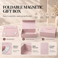 Boîte cadeau en papier magnétique vert et noir avec logo personnalisé de luxe, recyclable, pliable, rigide, avec couvercle magnétique