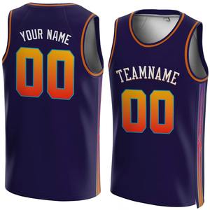 Conception personnalisée Maillot de basket-ball pour hommes Polyester coloré à séchage rapide Maillot de basket-ball confortable avec chiffres - Product Image 5