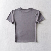 Grosir Kaos Wanita 2025 Kualitas Premium Ramah Lingkungan Sablon Sutra Custom Kerah Bulat Lengan Pendek Streetwear
