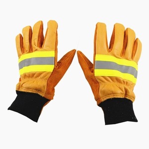 Gants de travail en cuir de haute qualité 707 haute visibilité Orange Canadian Rigger Guantes Gants de sécurité pour hommes - Product Image 4