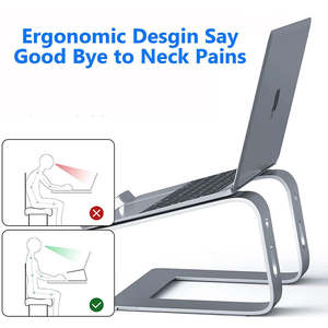 Soporte Ajustable para Portátil de Aluminio con Diseño Moderno, Color Personalizado, Instalación en Escritorio, Portátil, Convertible y Extensible - Product Image 3