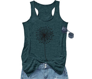 Camiseta sin mangas deportiva para mujer, 100% de algodón, sin mangas, transpirable, de secado rápido, para entrenamiento, gimnasio - Product Image 2