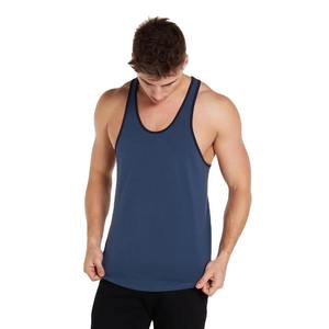Wholesale <b>Men's</b> Summer <b>RED</b> Knitted Breathable Quick Dry Workout Tank <b>Tops</b> Custom OEM Fitness Stringers Training Vest Sleeveless - Product Image 5
