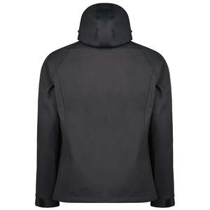 High Quality Eco Friendly Hooded Elastic Cuffs Softshell Windbreaker <b>Jacket</b> For <b>Men</b> Stylish Windproof Comfortable Fabric <b>Jacket</b> - Product Image 3