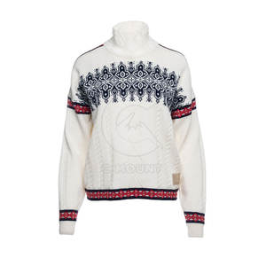 Suéteres informales de punto ajustados para hombre, suéter de cuello redondo de invierno transpirable grueso de algodón cómodo para mujer - Product Image 6