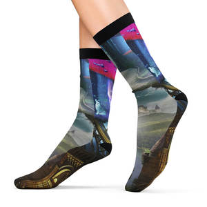 Calcetines de Algodón Suaves para Uso Diario, Calcetines con Dibujos Animados, Divertidos, Suaves, Transpirables, Deportivos, de Secado Rápido - Product Image 1