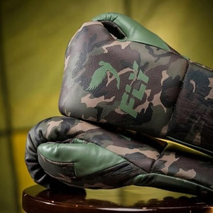 Guantes de Boxeo Profesionales Premium con Logotipo Personalizado, de Cuero Genuino de Alta Calidad, con Cierre de Cordones y Protección UV para Adultos - Product Image 6