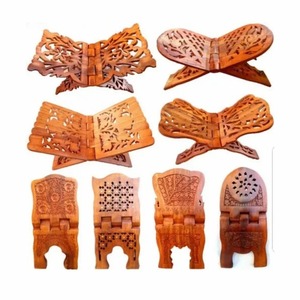 Design Bois Moderne Logo Personnalisé Horizontal Adultes Book Stand Brun Lecture en Bois Prakash Meubles & Exportation Taille Personnalisée - Product Image 3