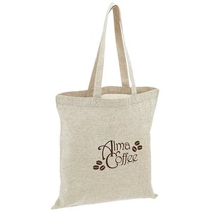 Sac fourre-tout en sergé de coton, taille moyenne, 12 oz d'épaisseur, recyclable, écologique, impression par transfert thermique, type cordon, pour la publicité - Product Image 1