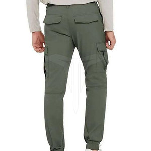 Pantalon cargo en toile légère pour homme grande taille - Respirant et imperméable, pour l'entraînement en plein air et le style urbain, 100% coton - Product Image 3
