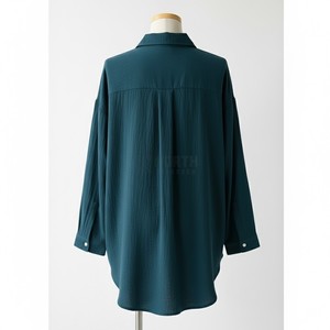 Bộ Áo sơ mi vải lanh và cotton màu trơn cho nữ <span class=keywords><strong>2025</strong></span> quần short dáng rộng cạp cao cộng với bộ 2 món áo sơ mi nữ - Product Image 2