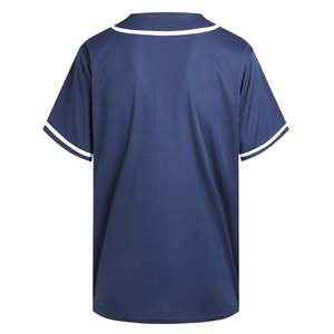 Maillot de baseball chemise d'équipe boutonnée à manches courtes maille respirante haut athlétique vêtements de sport pour l'entraînement vêtements uniformes décontractés - Product Image 2
