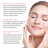 Gel de soin de la peau anti-âge blanchissant végétalien Pdrn saumon adn visage rose collagène capsule crème hydratante niacinamide