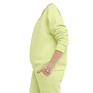 Personnalisé nouvelle mode décontracté cachemire tricot femmes sweat col rond à manches longues cachemire mélange coton sweat femmes 2026 - Product Image 6