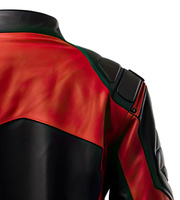 Chaqueta Protectora de Cuero para Motocicleta, Chaqueta Duradera, Elegante, Cómoda, de Alta Calidad, a la Moda