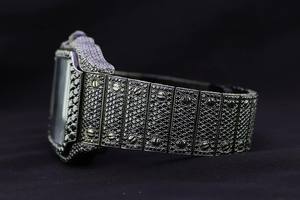 Relojes Hip Hop con Incrustaciones de Diamantes, Relojes Mecánicos de Lujo Personalizados para Hombre y Mujer, Relojes con Moissanita de Colores - Product Image 3