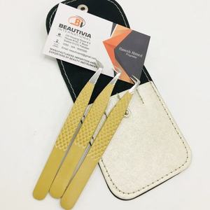 แหนบต่อขนตาสแตนเลสเคลือบสีแบบมืออาชีพที่ผ่านการทดสอบด้วยมือปลายแหลมเป็นมิตรกับสิ่งแวดล้อม - Product Image 5