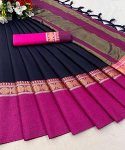 Magnifique Saree en filet avec broderie et accents à volants fabuleux Saree en mousseline avec détails en cuir et motifs imprimés - Product Image 5