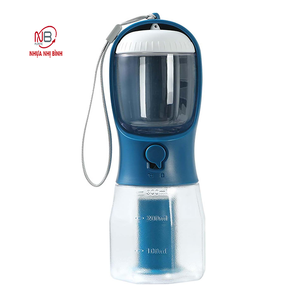 Eco-friendly Plastic Pet Travel Water <b>Bottle</b> Multifunctional Portable Outdoor <b>Dog</b> Food Container Bowls & Feeders - Product Image 1