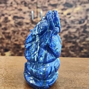 Vente flash : Statue artisanale de Ganesh en lapis-lazuli naturel, idéale pour la fabrication de bijoux, 2,5 x 4 pouces - Product Image 4