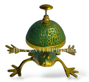 Campana de latón antiguo, decoración interior, Metal sólido, diseño redondeado, artesanías decorativas navideñas pulidas para escritorio de oficina, artesanías de Metal - Product Image 5