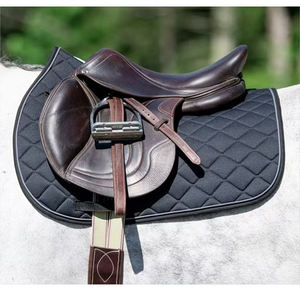 Almohadilla de sillín inglesa cómoda de algodón para montar a caballo, espectáculo ecuestre, rendimiento de salto, carcasa de cuero con forro de polialgodón - Product Image 2