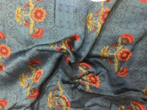 Nueva Llegada Gris Digital Impreso satén tela Vestido Ropa Tela India Boda Tela - Product Image 3