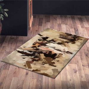 Alfombras con Estampado de Pintura Abstracta en Tonos Marrones, Alfombra Impresa, Alfombra Delgada No Tejida - Product Image 5