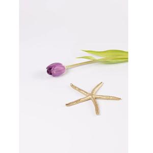 Peso de papel de latón con forma de estrella, peso de papel hecho a mano con acabado dorado brillante para decoración de escritorio de hogar y oficina - Product Image 2