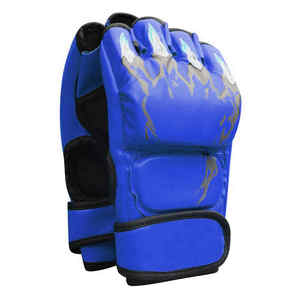 Custom Logo Half-Finger <b>Boxing</b> <b>and</b> MMA <b>Gloves</b> Solid Color Leather <b>Martial</b> <b>Arts</b> Wear at Reasonable Prices - Product Image 2