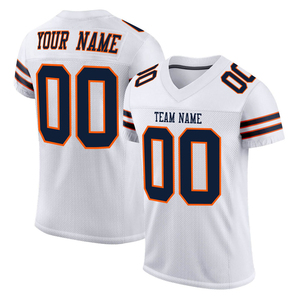 Vêtements de sport sublimés en gros, maillot de football américain grande taille, imprimé personnalisé, tissu respirant, prix de gros pour adultes - Product Image 4