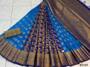 ชุดส่าหรีผ้าไหมสำหรับผู้ใหญ่ชุดปาร์ตี้สำหรับ salwar lehenga choli สไตล์ปากีสถาน - Product Image 5