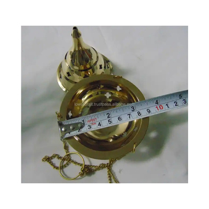 เครื่องพ่นธูปทองเหลืองพร้อมโซ่สำหรับแขวนเครื่องหอมอโรมารุ่นใหม่ - Product Image 5