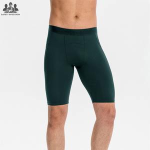 Shorts de compression pour hommes de qualité supérieure, sportifs, unis, taille mi-haute élastique, respirants, séchage rapide, impression personnalisée - Product Image 5