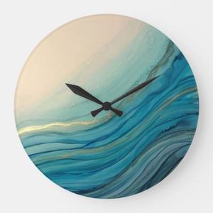 Reloj de pared único de resina epoxi con efecto de mapa de terreno abstracto adecuado para exploradores modernos y amantes de los mapas - Product Image 5